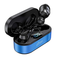 pTron Bassbuds Plus in Ear True Wireless Stereo Earbuds with Mic, Deep Bass Bluetooth Headphones, Voice Assistance, IPX4 Sweat & Water Resistant TWS, 12Hrs Battery & Fast Charge