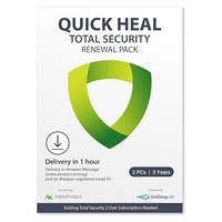 Quick Heal Total Security Renewal Upgrade Gold Pack - 2 Users, 3 Years (Single key) (Email Delivery In 2 Hours- No Cd)- Existing 2 User Subscription Needed