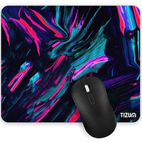 tizum Mouse Pad - Computer Mouse Mat with Anti-Slip Rubber Base & Smooth Mouse Control with Spill-Resistant Surface for Laptop, Notebook, MacBook Pro, Gaming Computer