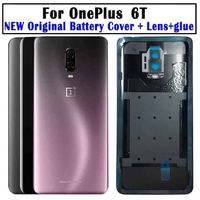 Original Back Glass, Battery Cover Replacement for OnePlus 6T