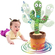 Storio Toys Dancing Cactus Talking Toy, Cactus Plush Toy, Wriggle & Singing Recording Repeat What You Say Funny Education Toys for Babies Children Playing, Home Decorate