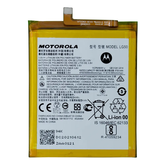 Original Battery For Battery For Motorola Moto G9 Play (LG50) 5000mAh