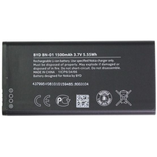 Original Battery for Nokia X DuaL SIM RM-980 Battery BN-01