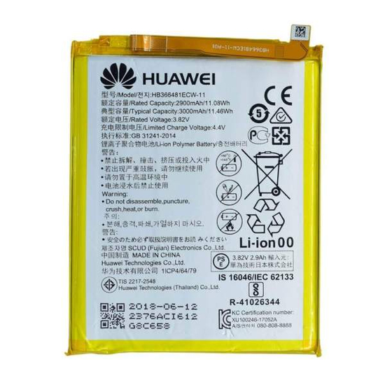 Battery Replacement for Honor 9N HB366481ECW-11