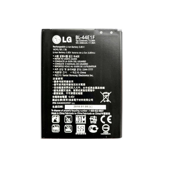 Original Battery For LG V20 / Stylo 3 / H910 / H918 / V995 / LS997 (BL-44E1F) 3200mAh