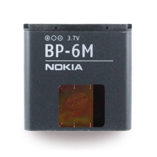 Original Battery For Nokia 6233 / 6234 / 6280 / 6288 / 9300 / 9300I / N73 / N93 (BP-6M) 1070mAh