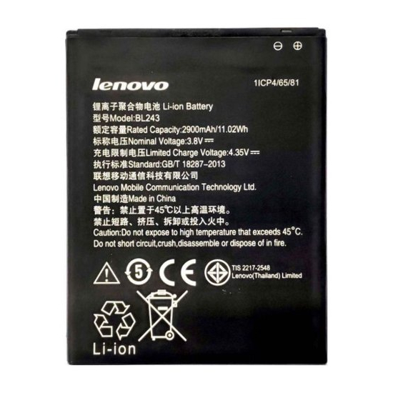 Original Battery For Lenovo K3 Note A7000 (Bl243) 2900mAh