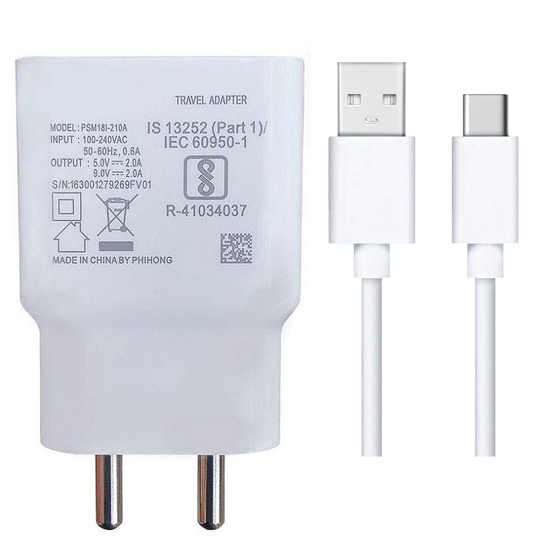 Original Samsung Galaxy A70s Charger With Type C Data Cable