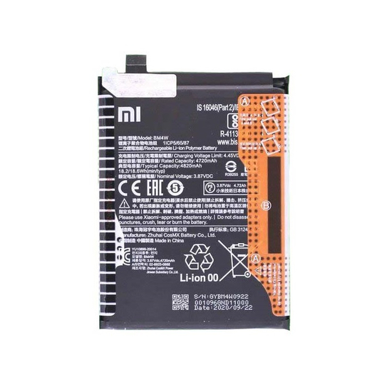 Original Battery For Xiaomi Mi 10t Lite 5G (BM4W) 4820mAh